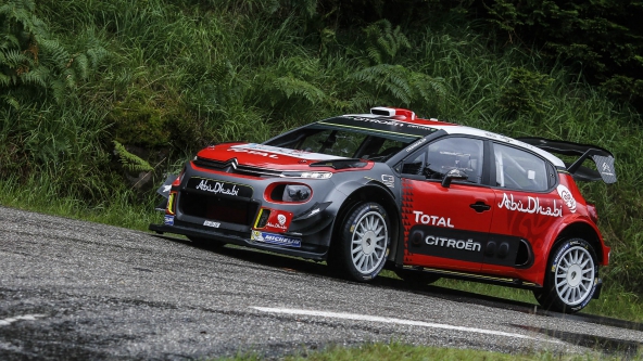 Loeb test citroen C3 Wrc 2017