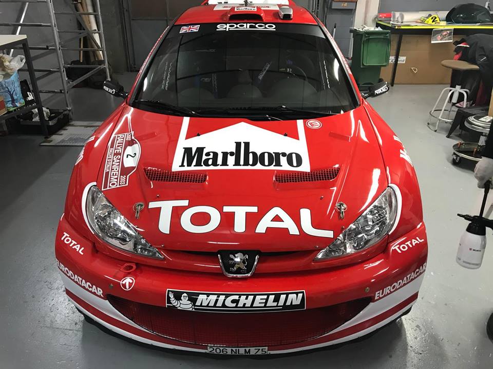Peugeot206wrc aznar 2018