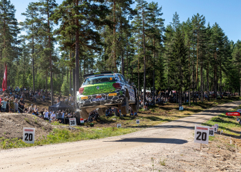 Karlstad, SWEDEN - 8 JULY 2023:  on the  of the ERC Royal Rally Scandinavia 2023 on the 8 July in Karlstad (Photo: Marco Rimola / Pure WRC Agency ) 

Keywords: Motorsport, ERC Royal Rally Scandinavia 2023, ERC FIA European Rally Championship,
